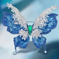 7 irresistible reasons to visit Jewellery & Gem ASIA next month! 6 Joywith Jewelry Limited ‘Monarch Butterfly’ brooch in titanium with a Colombian emerald centre stone