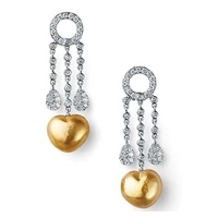 7 irresistible reasons to visit Jewellery & Gem ASIA next month! 8 Nagahori (HK) Co Ltd Heart-shaped golden South Sea pearl and diamond earrings in 18-karat gold