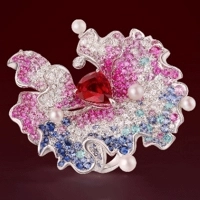 7 irresistible reasons to visit Jewellery & Gem ASIA next month! 9 Kin U Fook Jewelry Coloured gemstone and diamond ring