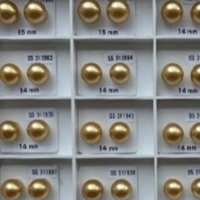 7 irresistible reasons to visit Jewellery & Gem ASIA next month! 18 Abhinav Gems Co Ltd Matched pairs of deep golden South Sea pearls with a warm ‘Chakin’ tone