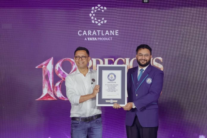 CaratLane Makes History on 18th Birthday Enters GUINNESS WORLD RECORDS™